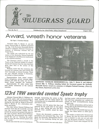 Bluegrass Guard, August 1982